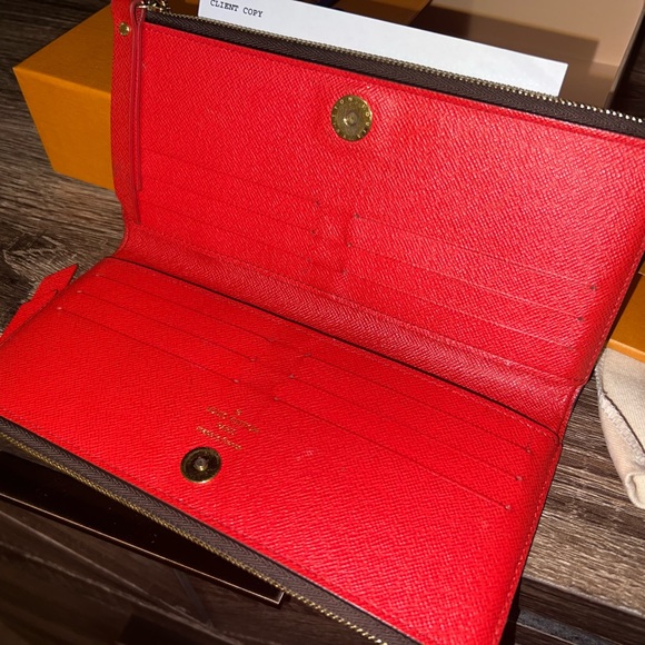 Authentic Louis Vuitton Adele wallet (Red) - Picture 2 of 3
